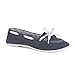 Twisted Women's Super Comfortable Two-Tone Canvas Casual Loafer/Boat Shoe - Indigo Denim, Size 10