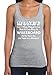 Wakeboarding Gift Money Can't Buy Happiness Juniors Tank Top Large SpGry