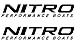 Nitro Performance Boats 10x2 x2 Black Vinyl Decal Sticker Decal StickyFinger