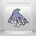 Decals Decal Shark Very Aggresive Tablet Laptops Weatherproof Sports Bikes (3 X 2.67 In)