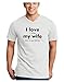 TooLoud I Love My Wife - Fishing Adult V-Neck T-shirt