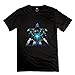 Men's Unique T Shirt - Starcraft Game Symbol Black Size XXL
