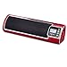 Nogo N930 Travel Portable 2.0 Full Bass Speaker with Fm Radio/alarm Clock Support Sd/mmc Card (Red)