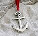 Pewter Anchor Nautical Navy Christian Christmas Ornament and Holiday Decoration