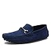TDA Men's Comfort Bow Suede Loafers Penny Boat Shoes