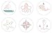 Nautical Beach (Girl Pink) Edible Cupcake Toppers Decoration