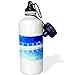Florene - Contemporary - Print of Boat Dock Water And Sky In Abstract - 21 oz Sports Water Bottle (wb_212862_1)