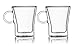 Home Fashions Double Wall Insulated Glasses, Set of 2, 6.5 Ounce