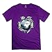 Men's StarCraft 2 Wings Of Liberty Logo Short Sleeve 100% Cotton T-shirt Purple