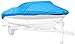 Budge 1200 Denier Boat Cover fits V-Hull Runabout Boats B-1200-X6 (20' to 22' Long, Blue)