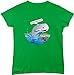 BSW Women's Cannonball Whale Boat Jumpers Ocean V-Neck LRG Electric Green