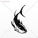 Decals Stickers Tuna Fish Fishing Car Window Boat Jet Ski Beach Store Note Book Laptop Size: 5 X 2.8 Inches Black