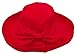 Milani Women's Versatile Large Brim Summer Bucket Hat W/Bow (One Size) - Red