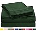 HIGHEST QUALITY Bed Sheet Set, #1 on Amazon, King Size, Hunter Green, - Super Soft, Silky Coziest Sheet - SALE! - Better than Cotton, Will Fit Deep Pocketed Mattresses - Wrinkle, Stain and Fade Resistant Hypoallergenic Fabric - Set Includes Luxury Fitted and Flat Sheets and Pillow Cases. Ideal for Your Bed! Best for Your Bedroom, Guest or Children's Room, Vacation Home and RV - Makes an Excellent 