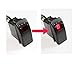Enjoy_buy100 MARINE ON-OFF BOAT Rocker Switch 12V SPST Waterproof 3 PIN Red LED Light
