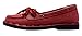 WUXING Women's Simple Bowknot Cowhide Lacing Shallow Mouth Flat(5.5 B(M)US, red)