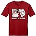 Fishing Gift Fish Hide When They See Me Coming Bass Young Mens T-Shirt Large ClRed