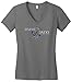 What Happens On the Boat Stays On the Boat Juniors V-Neck Large Grey