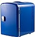 Portable 6 Can Mini Fridge Cooler and Warmer for Home ,Office, Car or Boat AC & DC (Blue)