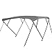 New Grey 4 Bow Bimini Boat Tops Includes Hardwares with 1 Inch Aluminum Frame