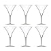 Prodyne Forever Grand Clear Polycarbonate 10 Ounce Martini Glass, Set of 6