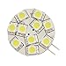 Ledwholesalers Disc Type G4 Base Side Pin 10 SMD Led, 10 Watt Holagen Replacemnt For RV Camper Trailer Boat Marine,warm White, 1109ww