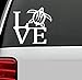 C1040 Sea Turtle LOVE Decal Sticker for Car Truck SUV Van Boat Laptop Ipad Mirror Wall Vacation Art