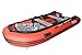 ALEKO® 12.5 Ft Red Inflatable Boat with Aluminum Floor Heavy Duty Design 7 Person Raft Sport Motor Fishing Boat 3+Keel Air Chambers
