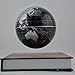 Glovion Book Style Anti Gravity Globe with World Map Novelty Inductive Magnetic Levitation Floating Suspending Globe Home Office Decoration 5.5 Inch (Black)