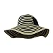 Roll Up Beach Sun Hat w/ Wide Floppy Brim, Foldable w/ Bow, Summer, Gardening