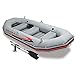 Intex Mariner 4, 4-Person Inflatable Boat Set with Aluminum Oars and High Output Air Pump