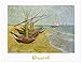 Fishing Boats On The Beach by Vincent Van Gogh 16 X 20 Art Print Poster