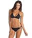 Hurley Women's One and Only Solids Spider Bikini Bottom, Black, Small
