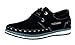 Btime Men's Fashion Low Top Suede Lace Sneakers(7D(M)US,black)
