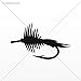 Decal Sticker Fly Fishing Boat Wall Art Decor Car Window Mobile Poster For Marine Vessel Size: 5 X 3 Inches Black