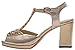 Laikajindun Summer Drill Decotated Peep-toe Rough High Heel Women Shoes(6 B(W) US, golden)