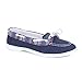 Twisted Women's BONNIE Mexicali Trim Athletic Boat Shoe - BLUE, Size 6.5