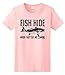 Fishing Gift Fish Hide They See Me Coming Trout Ladies T-Shirt Large LtPnk