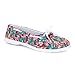 Twisted Women's BONNIE Tropical Inspired Canvas Athletic Boat Shoe - GREEN, Size 7.5
