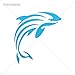Decal Vinyl Whale Carson Dellosa Fish Wall Art D Car window jet ski epic aquaculture fauna hump (20 X 18,1 Inches) Blue
