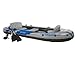 Intex Excursion 5, 5-Person Inflatable Boat Set with Aluminum Oars and High Output Air Pump, (Latest Model)