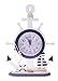 JustNile Nautical Table/Desk Clock - Helmsman Steering with Sailboat