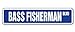 BASS FISHERMAN Street Sign fish fishing boat rod gift