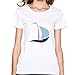 OYFFMT Women's Sailboat-water T-shirt - White