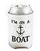 I'm on a BOAT Can and Bottle Insulator Cooler - White