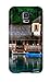 AndersonCarlton Fashion Protective Two Blue Boats Near A Cottage Case Cover For Galaxy S5
