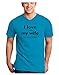 TooLoud I Love My Wife - Fishing Adult V-Neck T-shirt - Turquoise - Medium