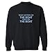 Mashed Clothing What Happens Boat Stays On Boat Adult Sweatshirt (Black, 3XL)