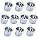 Set of 10 Vivid Silver Aluminum Drop-In Cup Holders by Brybelly