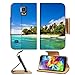 Samsung Galaxy S5 Art Caribbean beach with fishing boat IMAGE 33343511 by MSD Customized Premium Deluxe Pu Leather generation Accessories HD Wifi 16gb 32gb Luxury Protector Case